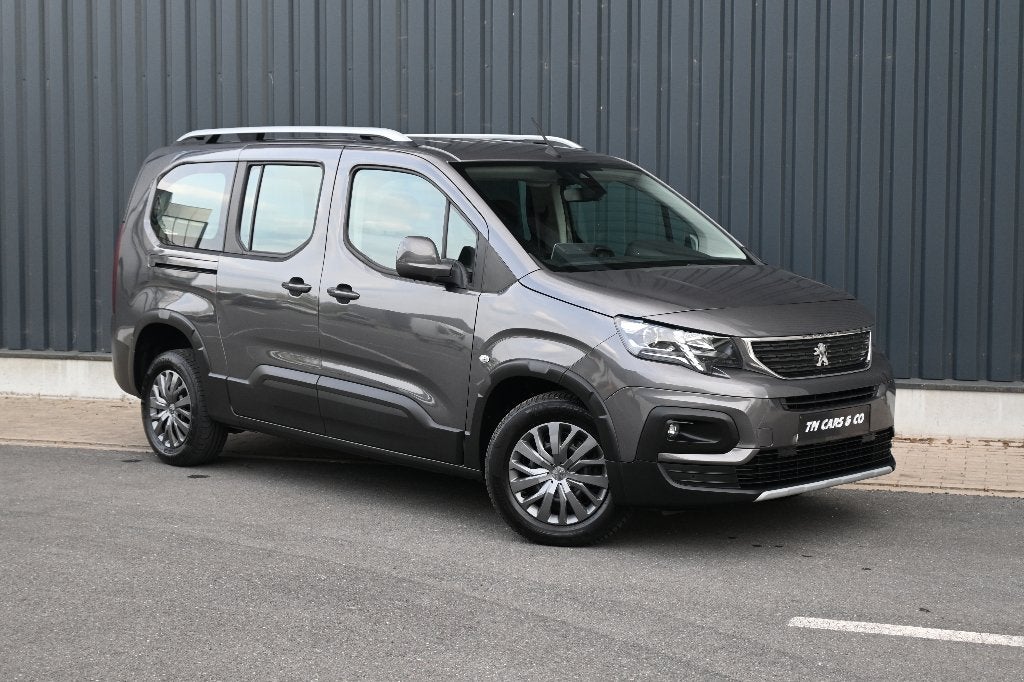 Peugeot Rifter 1.2i L2 Automaat, Cam, Carplay 2x schuifd, Ac, Argent ou Gris, Achat, Euro 6, 7 places