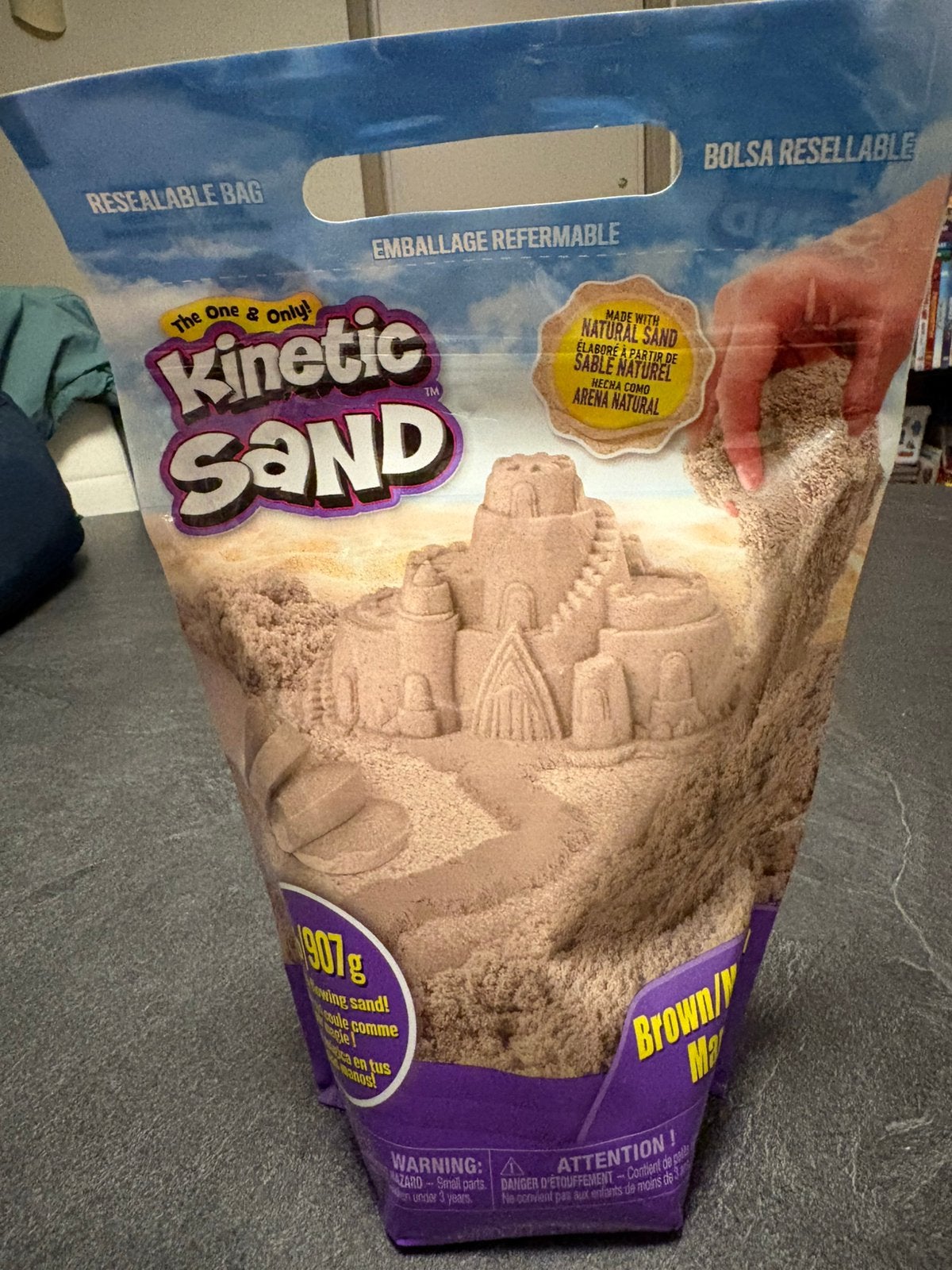 Kinetic sand, Ophalen, Nieuw