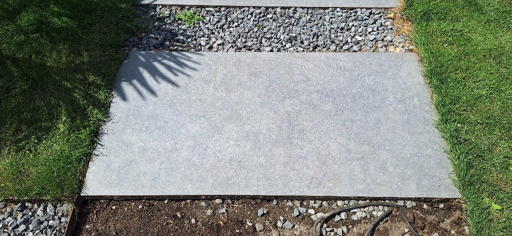 Carrelage de terrasse (dalle de marche), Bricolage & Construction, Pierre ou Argile, Enlèvement, Utilisé, 50 à 150 cm