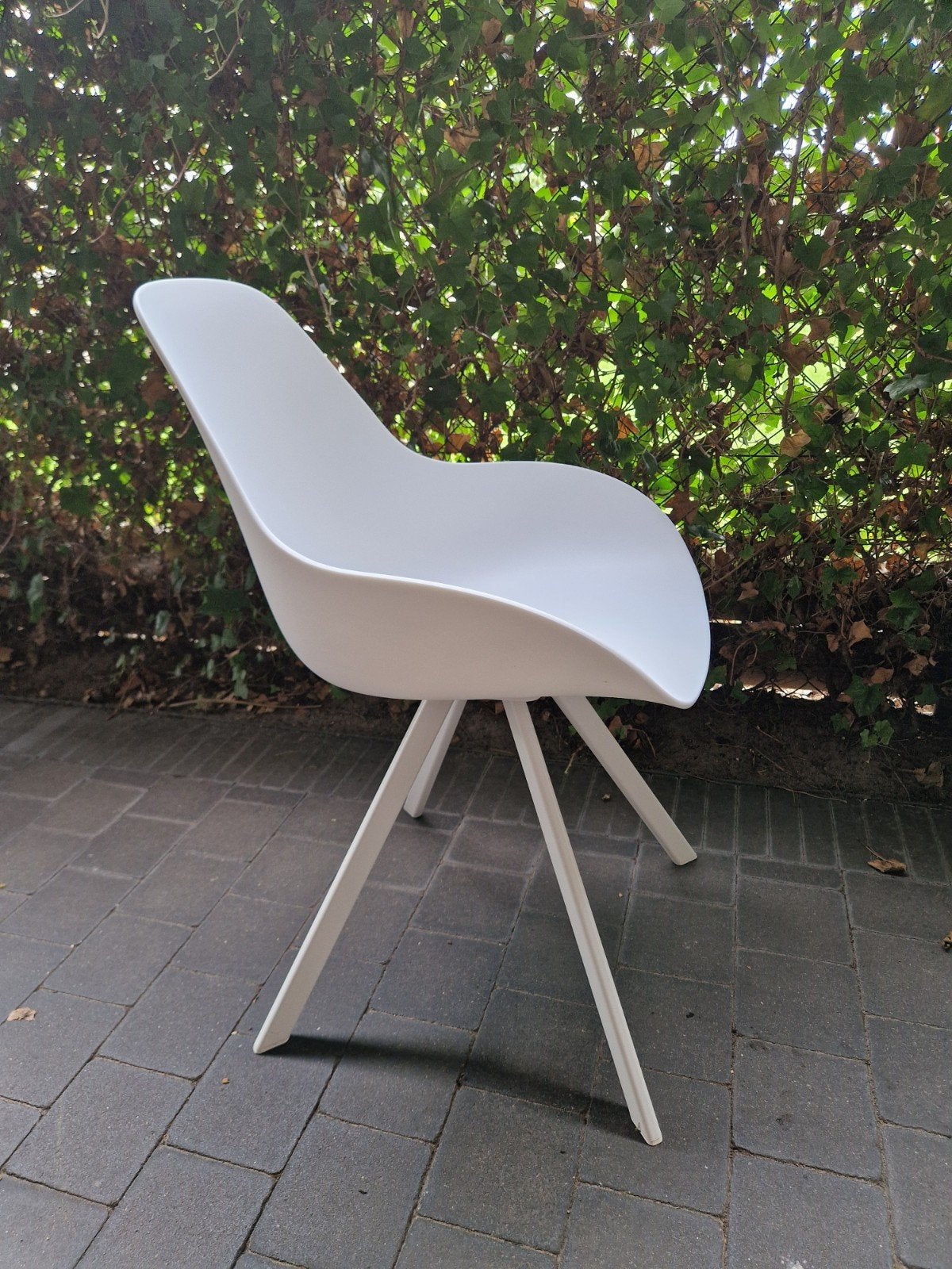 6 witte tuinstoelen, Enlèvement, Comme neuf, Aluminium