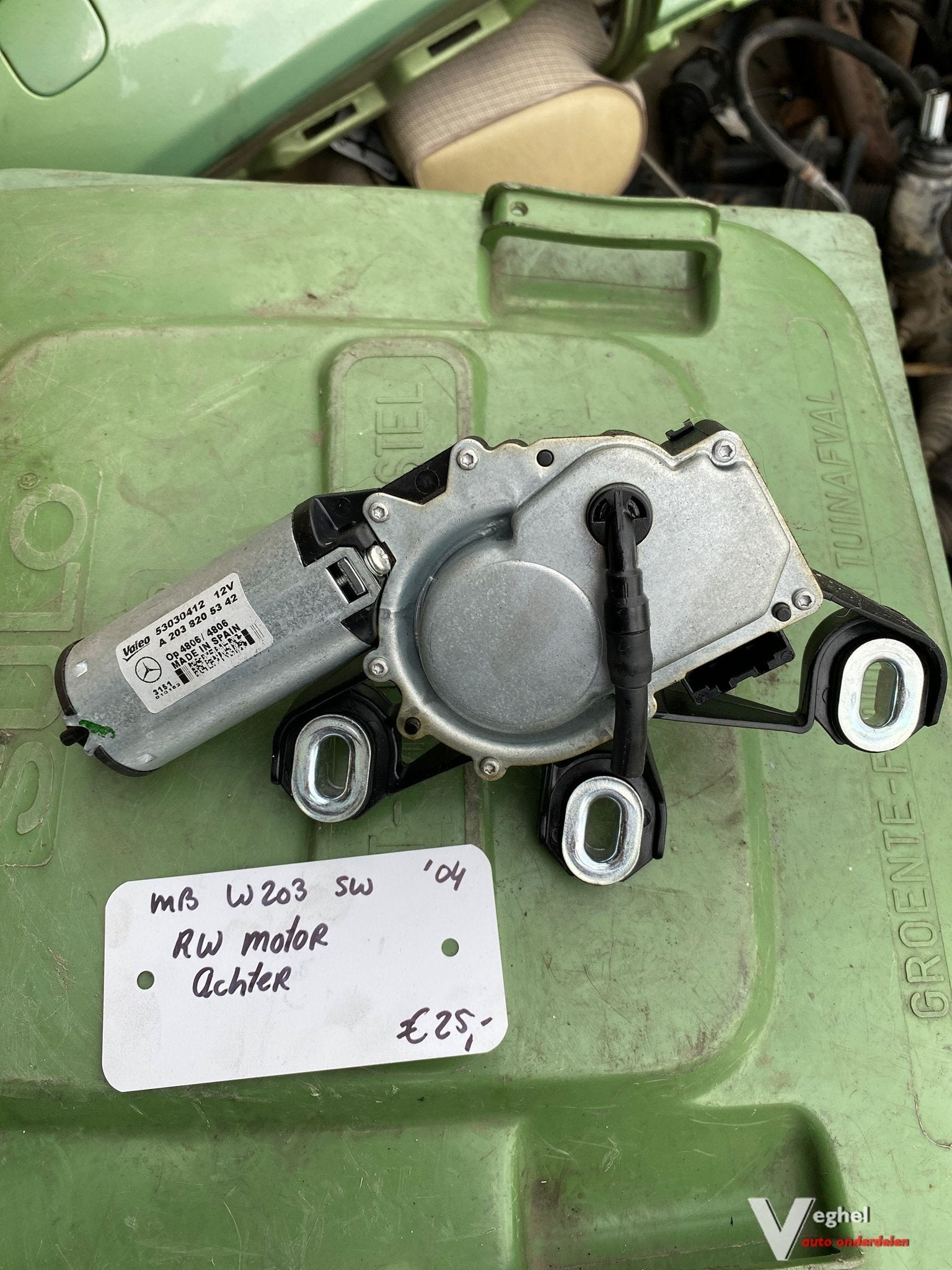 Mercedes W203 station 2004 Ruitenwissermotor achter A 203 82, -, Utilisé, -, -