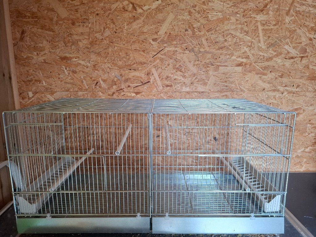 Draadkooi/Kweekkooi voor kanaries/exoten (bijna nieuw), Enlèvement, Comme neuf, Métal, Cage d'élevage