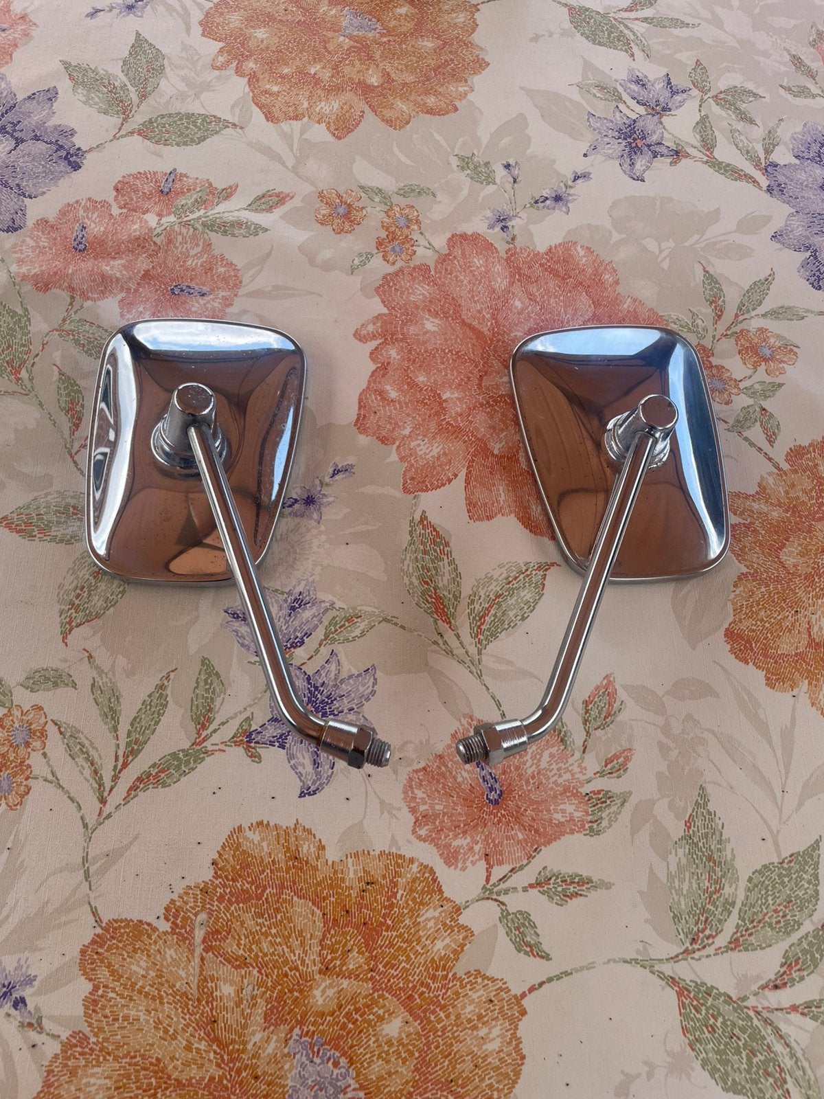 Set van 2 originele chromen spiegels Kawasaki vn 800, Motoren, Ophalen of Verzenden, Gebruikt