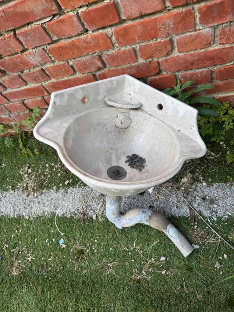 Hoek lavabo antiek, Jardin & Terrasse, Enlèvement, Comme neuf