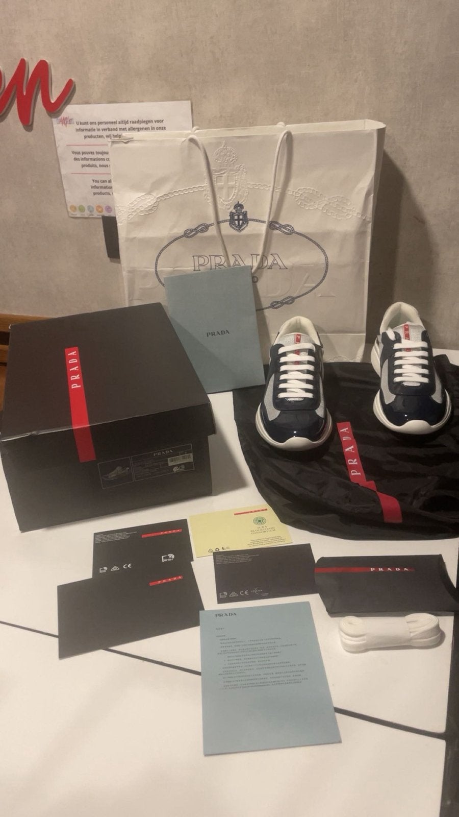 Prada american cups, Ophalen, Nieuw