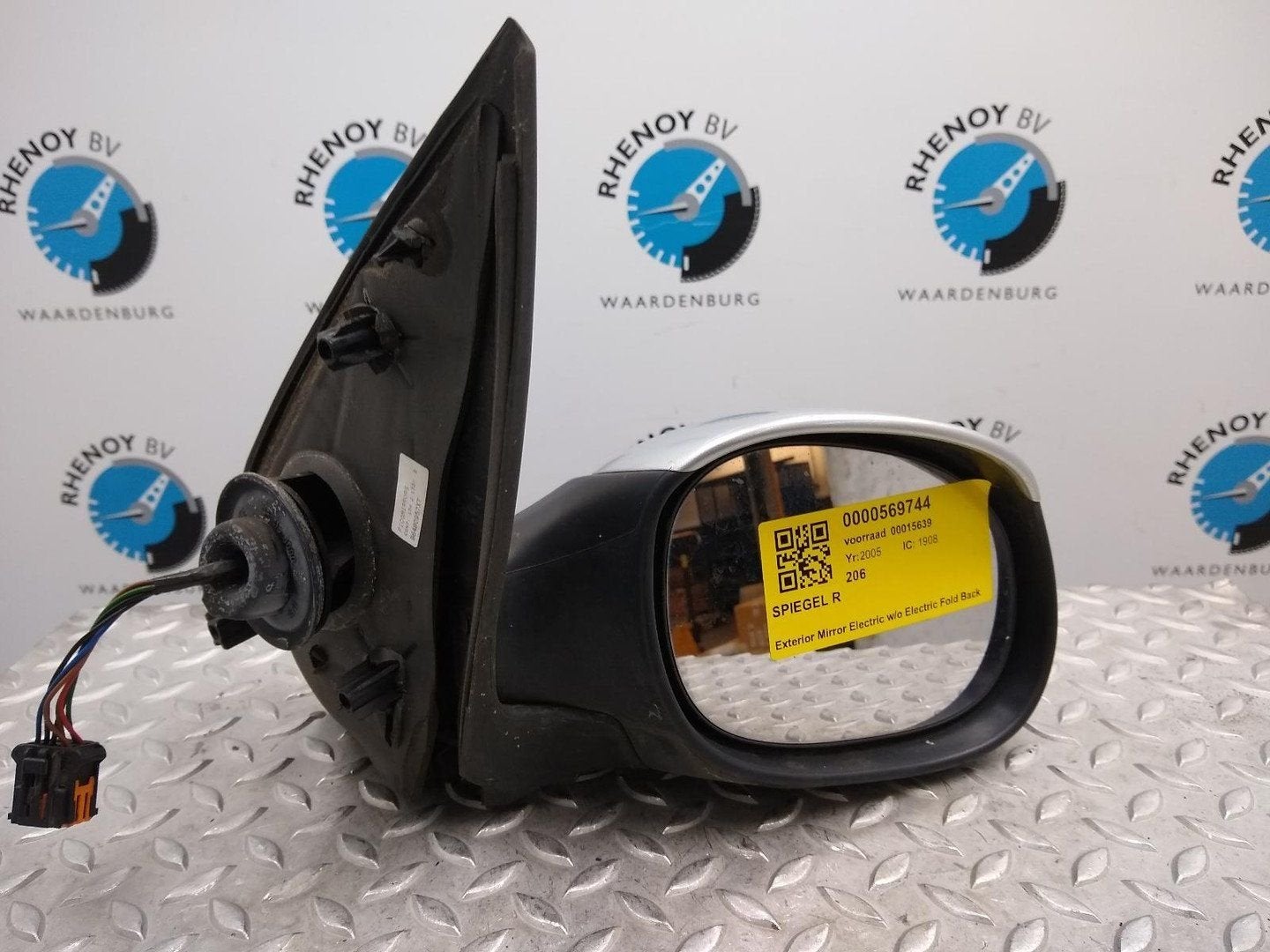 PEUGEOT 206 2.0 HDi Quiksilver  SPIEGEL R 2005, Ophalen of Verzenden, Gebruikt, Stiba lid