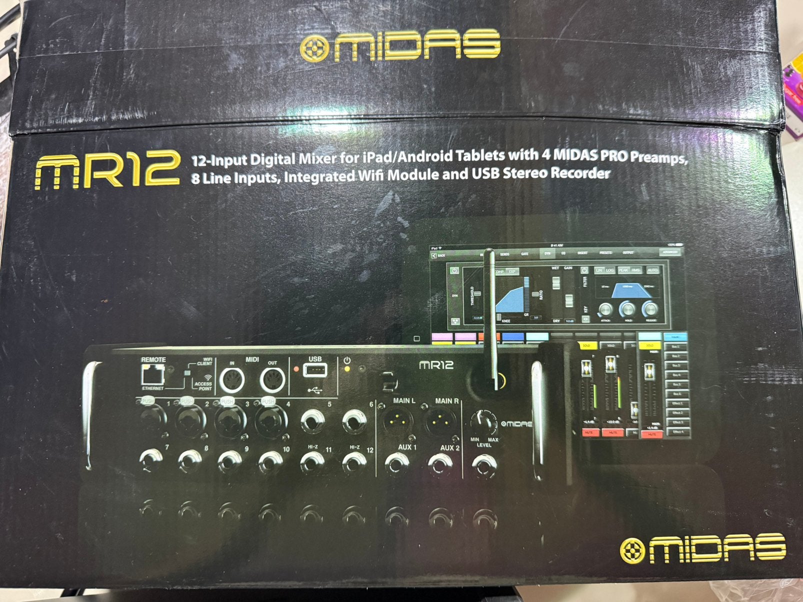 Midas digitale mixconsole, Ophalen, Nieuw, 10 tot 20 kanalen, Microfooningang