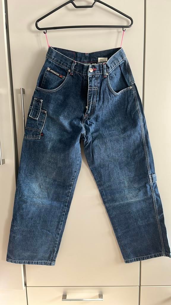 Baggy spijkerbroek, maat 28, lengte 30, Enlèvement ou Envoi, Comme neuf, Bleu, W28 - W29 (confection 36)