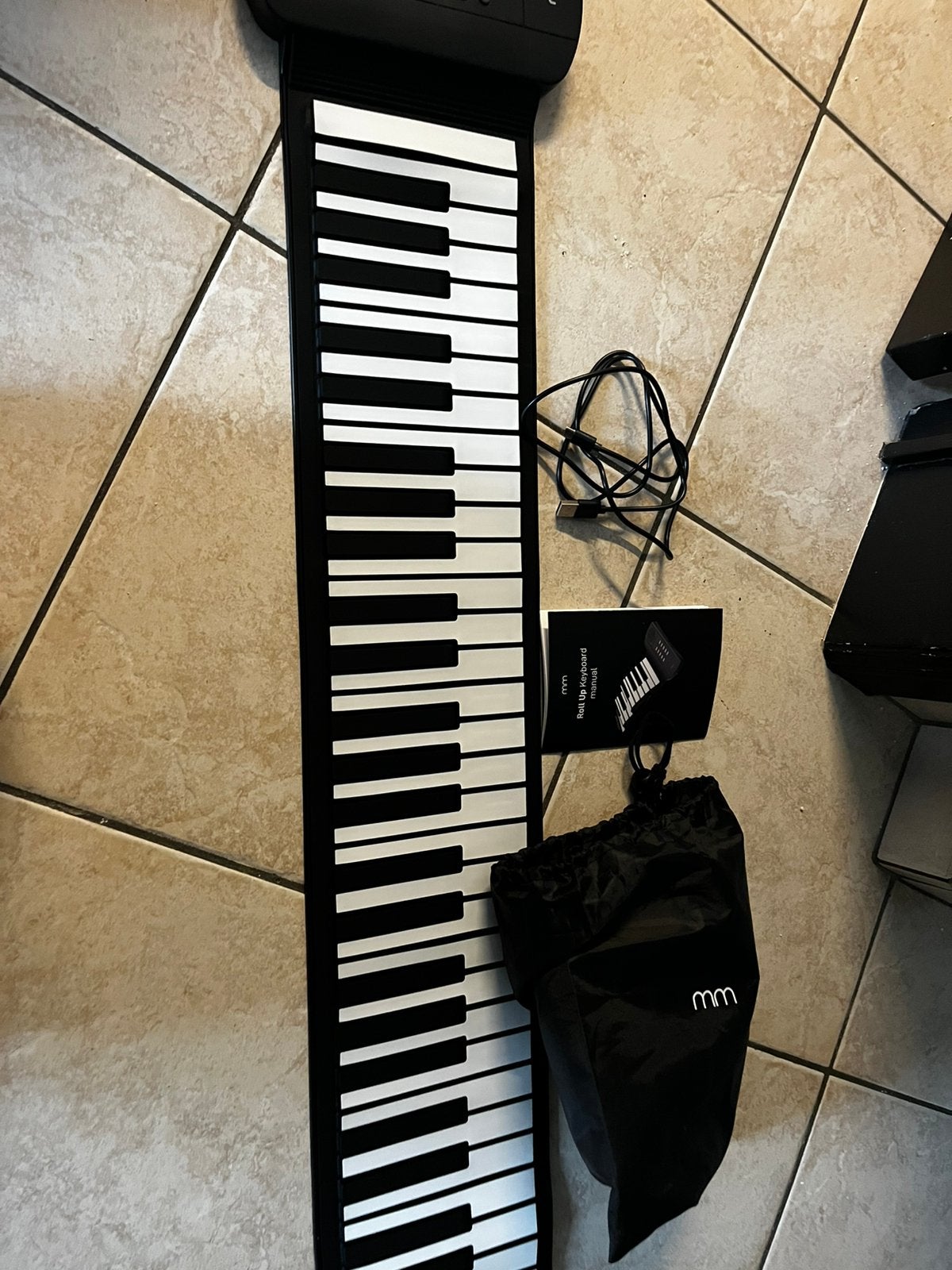 Opvouwbare piano, Muziek en Instrumenten, Keyboards, 61 toetsen, Ophalen, Overige merken, Midi-aansluiting