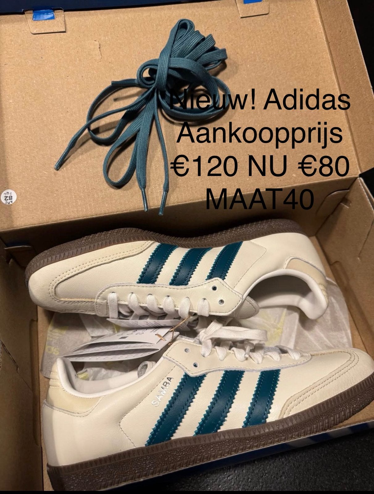Nieuw! Adidas Samba maat 40, Kleding | Dames, Schoenen, Wit, Nieuw, Ophalen of Verzenden, Sneakers