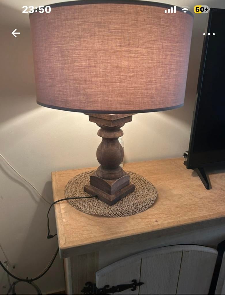 Lampe, Maison & Meubles, Enlèvement ou Envoi, Comme neuf, Bois