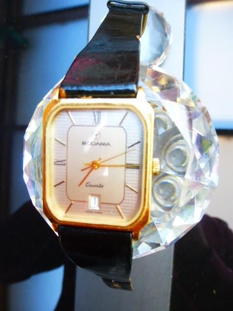 Montre Rodania, Handtassen en Accessoires, Horloges | Heren, Zo goed als nieuw, Polshorloge, Overige merken, Overige materialen