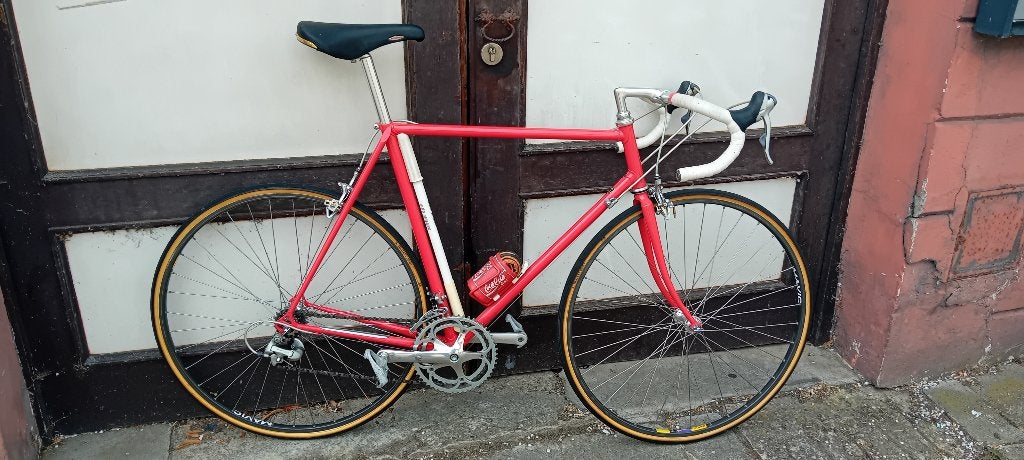 Campagnolo Record 58 cm Colnago rode vintage racefiets, 10 tot 15 versnellingen, Velgrem, 57 tot 61 cm, Ophalen