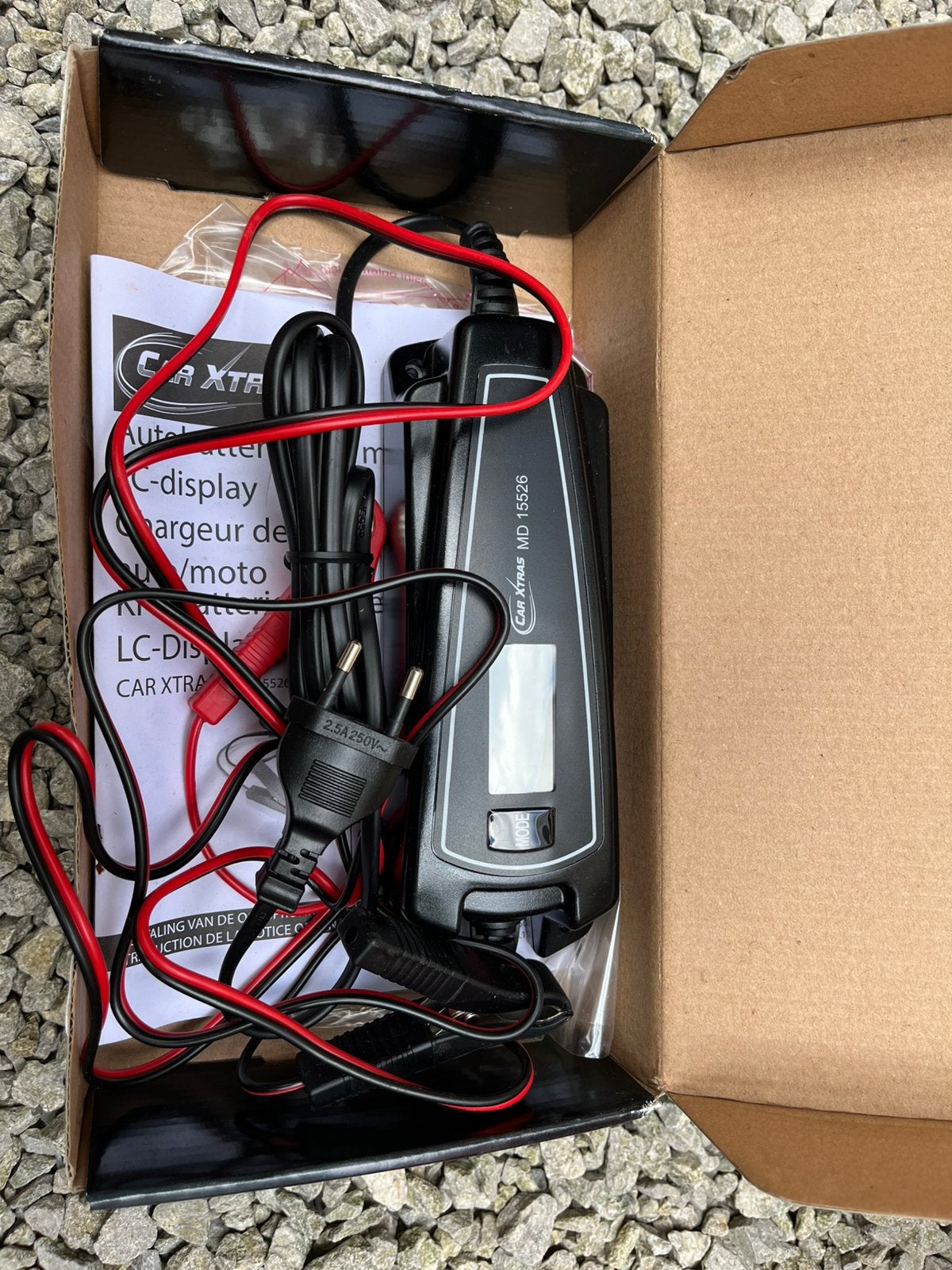 Auto batterijlader druppellader, Ophalen