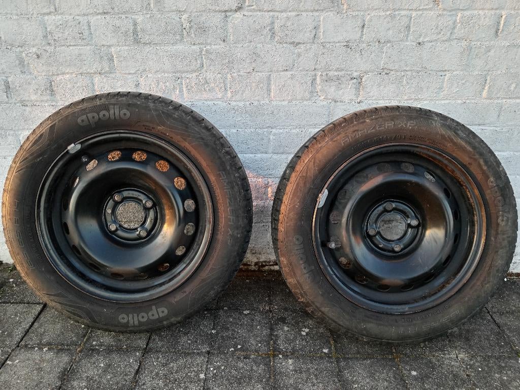 4 pneus + jantes 165/65 r14, Autos : Pièces & Accessoires, Pneus & Jantes, 14 pouces, Pneus et Jantes, 4 Saisons, Véhicule de tourisme