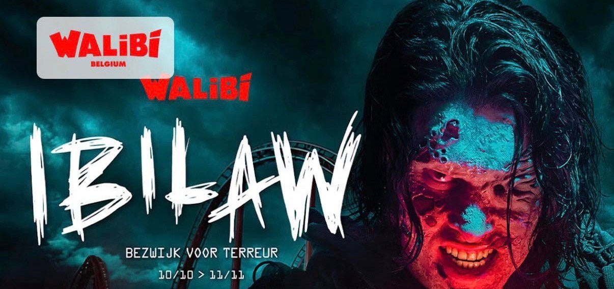 Walibi belgium - Halloween, Tickets en Kaartjes, Drie personen of meer, Ticket of Toegangskaart