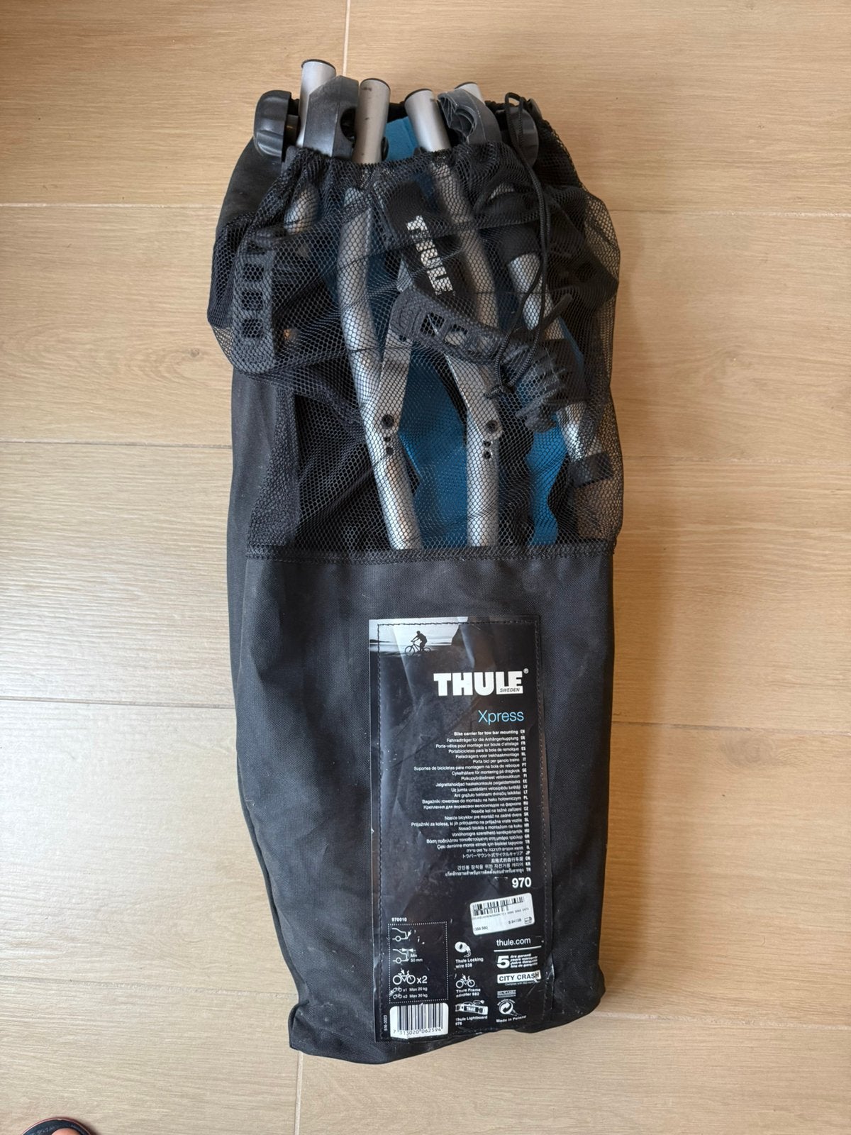 Porte velo sur attelage Thule Xpress, Enlèvement, Comme neuf