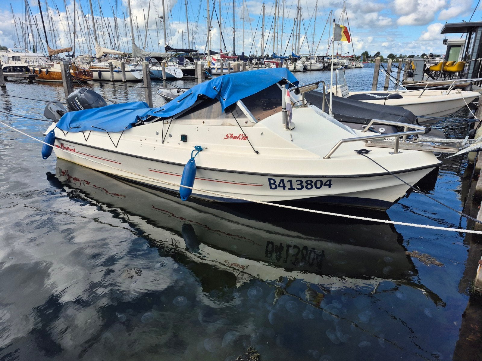 Shetland Sheltie Yamaha 50pk.  SLECHTS 370 draaiuren, Ophalen, Gebruikt, Composieten, Met afstandsbediening