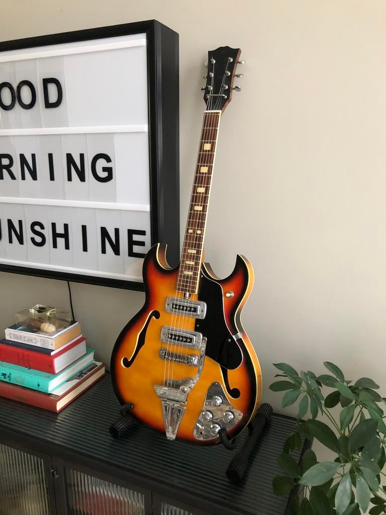 Guitare Horugel HE232, Musique & Instruments, Enlèvement, Utilisé, Hollow body, Autres marques