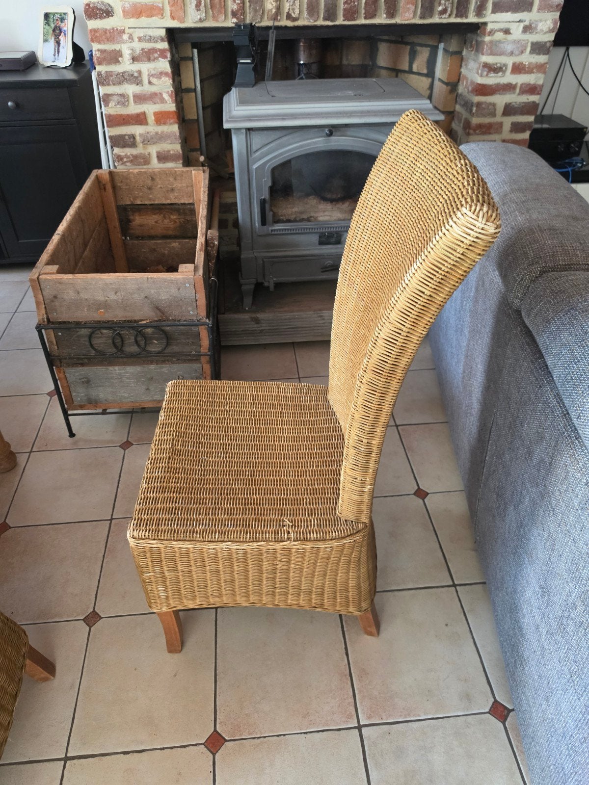 8 chaises en rotins, Maison & Meubles, Osier ou Rotin, Brun, Enlèvement, Cinq, Six Chaises ou plus