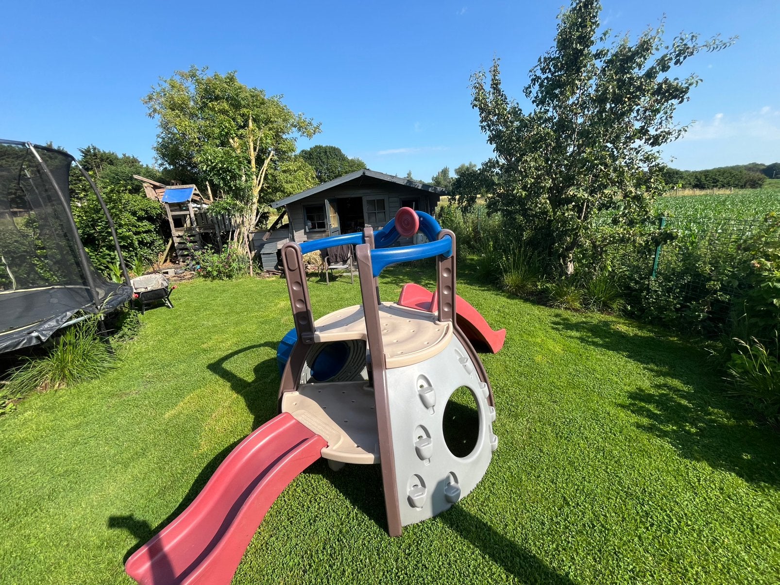 aire de jeux Little Tikes – Escalade, toboggans et tunnel, Enlèvement, Utilisé, Mur d'escalade