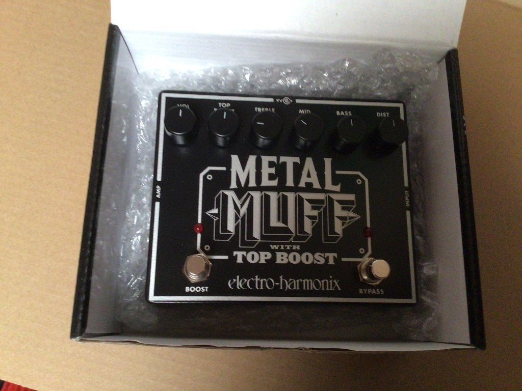Metal Muff met Top Boost , Electro Harmonix, Muziek en Instrumenten, Effecten, Ophalen, Zo goed als nieuw, Distortion, Overdrive of Fuzz