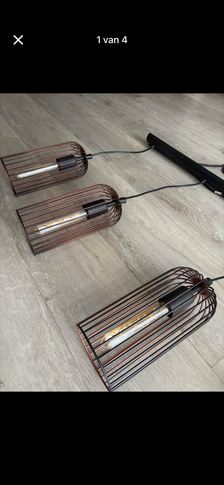 Luster en plafondlamp, Huis en Inrichting, Ophalen, Zwart, Plafondlamp, Verstelbaar
