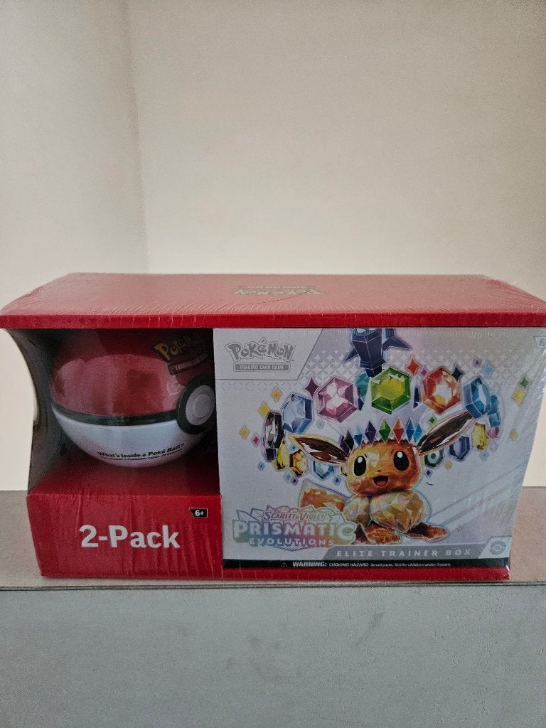 Pokémon Prismatic Evolutions ETB + Poké Ball 2-Pack, Ophalen, Nieuw, Foil
