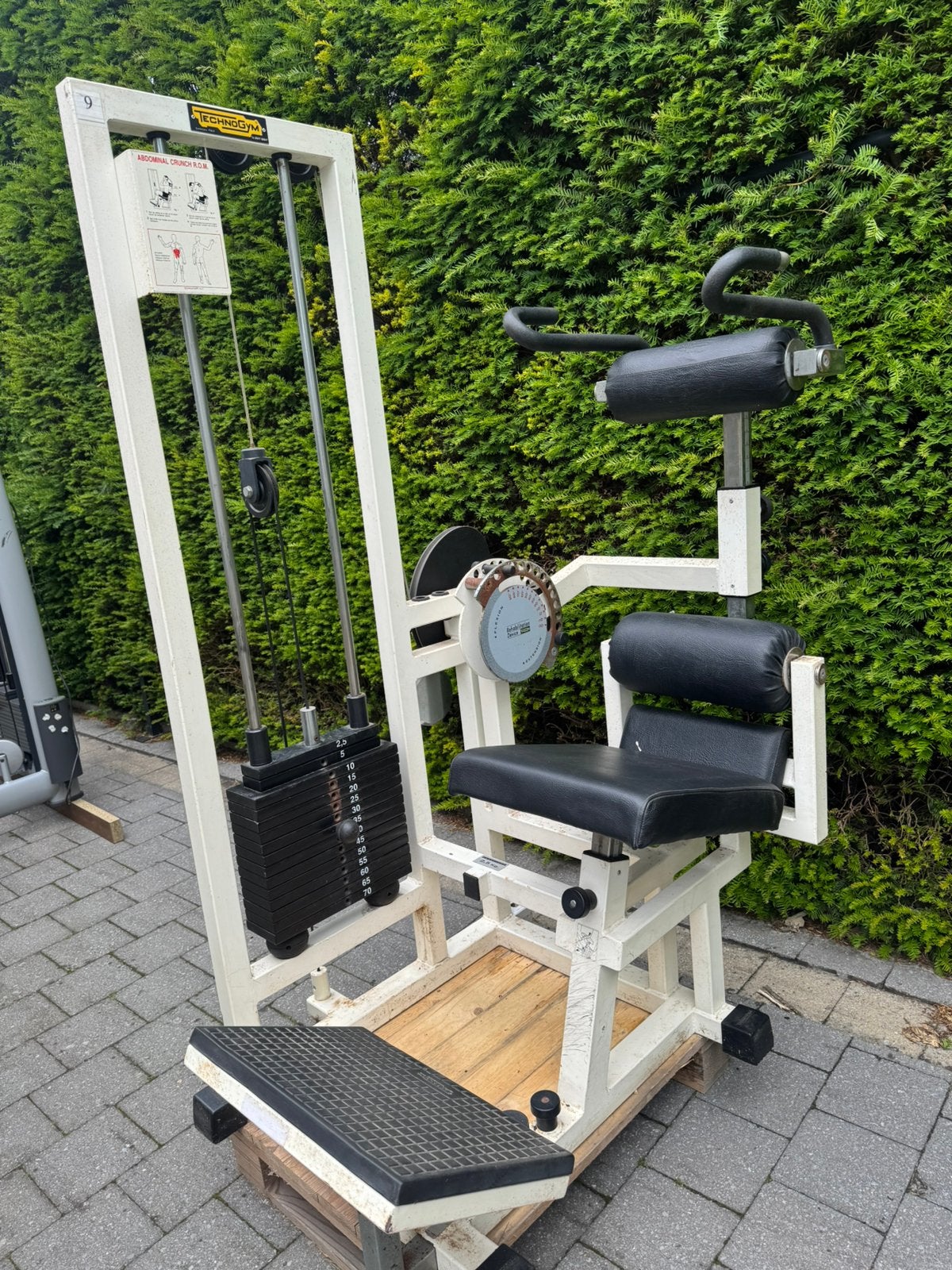Technogym abdominal crunch, Sport en Fitness, Fitnessmaterialen, Ophalen, Gebruikt