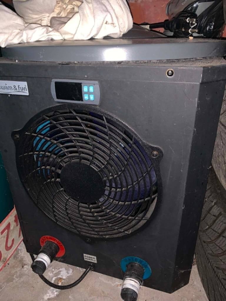 warmtepomp zwembad, Tuin en Terras, Ophalen, Gebruikt, Verwarming