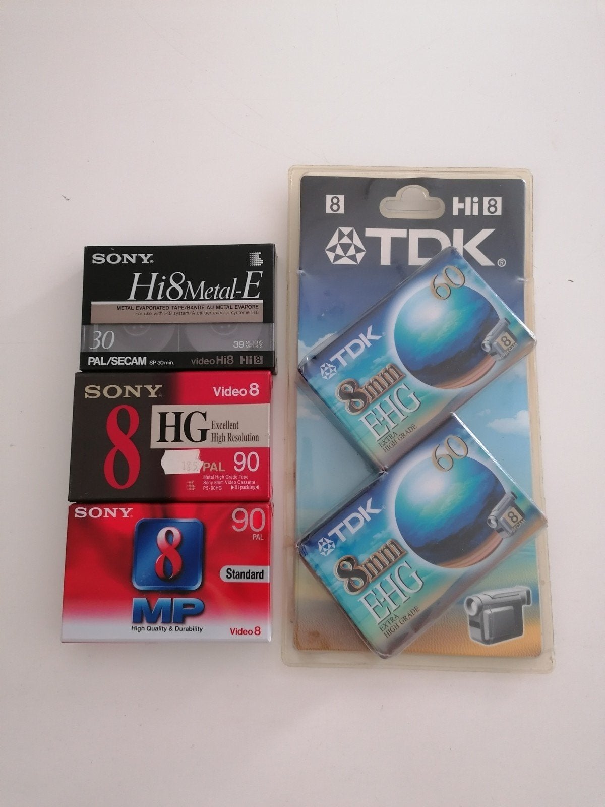 Video 8 nouvelles cassettes (5 pièces), Enlèvement ou Envoi, Hi 8