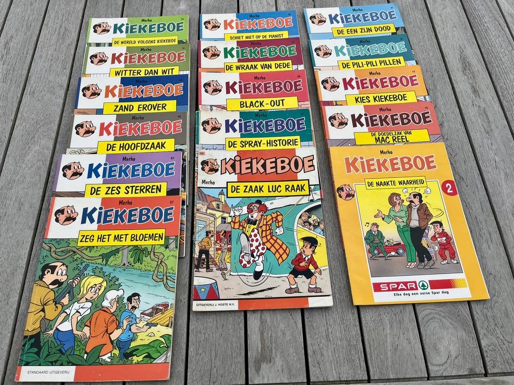 Kiekeboe stripboeken – 17 stuks – mooie staat – leuke set!, Livres, BD | Comics, Comme neuf, Enlèvement