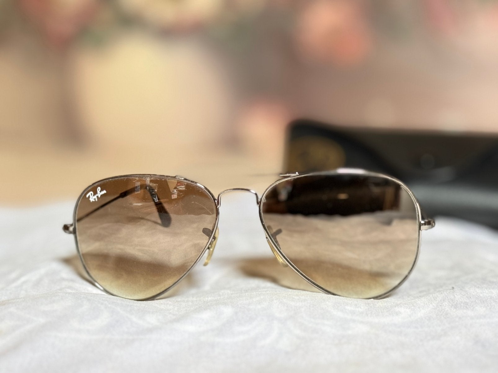 Rayban aviator, Bijoux, Sacs & Beauté, Lunettes de Soleil & Lunettes | Hommes, Comme neuf, Lunettes de soleil, Ray-Ban, Brun, Enlèvement ou Envoi