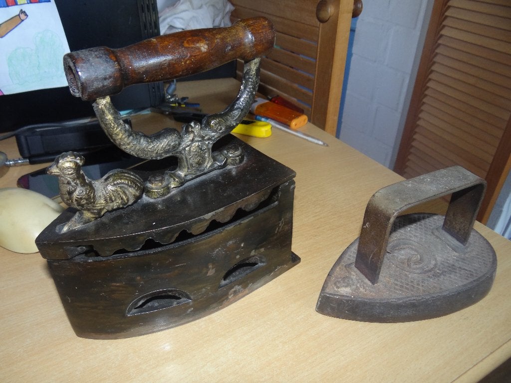 Vintage strijkijzers, Elektronische apparatuur, Strijkijzers en Strijkplanken, Ophalen