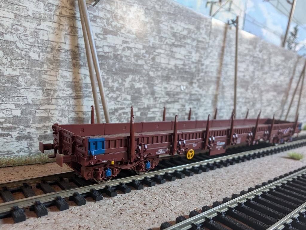 NMBS SNCB / Infrabel | Roco 76980 | Res Platte wagen| DC, Hobby & Loisirs créatifs, Trains miniatures | HO, Analogique, Enlèvement ou Envoi