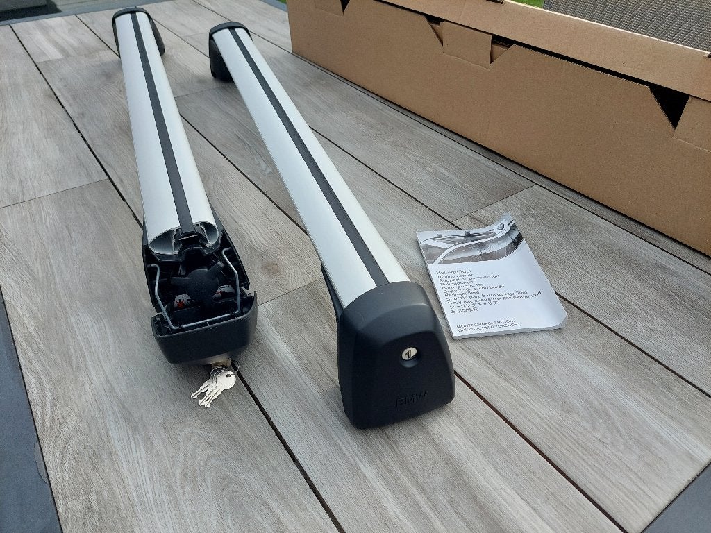 Originele BMW 3 Serie dakdragers, Auto diversen, Dakdragers, Ophalen, Zo goed als nieuw