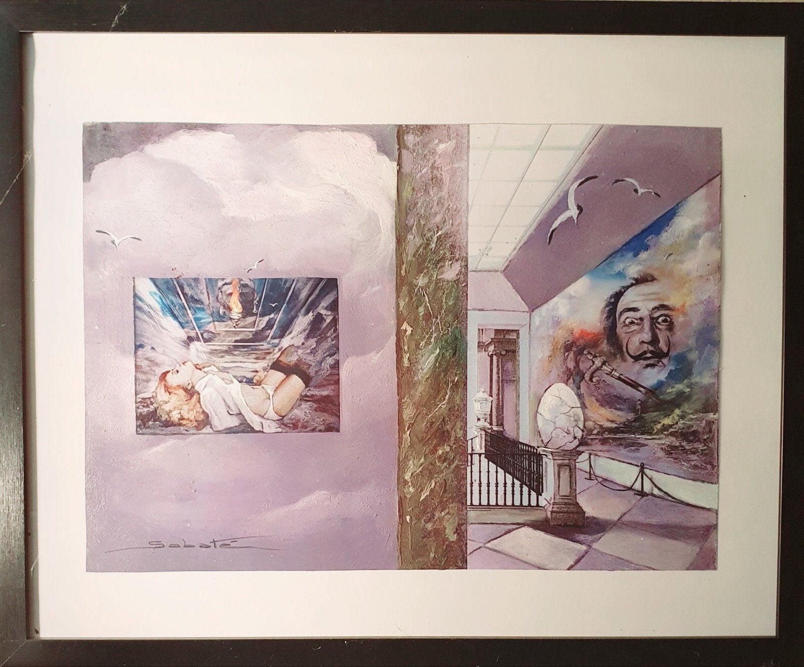 Salvador Dali Aquarel, Ophalen of Verzenden, Aquarel