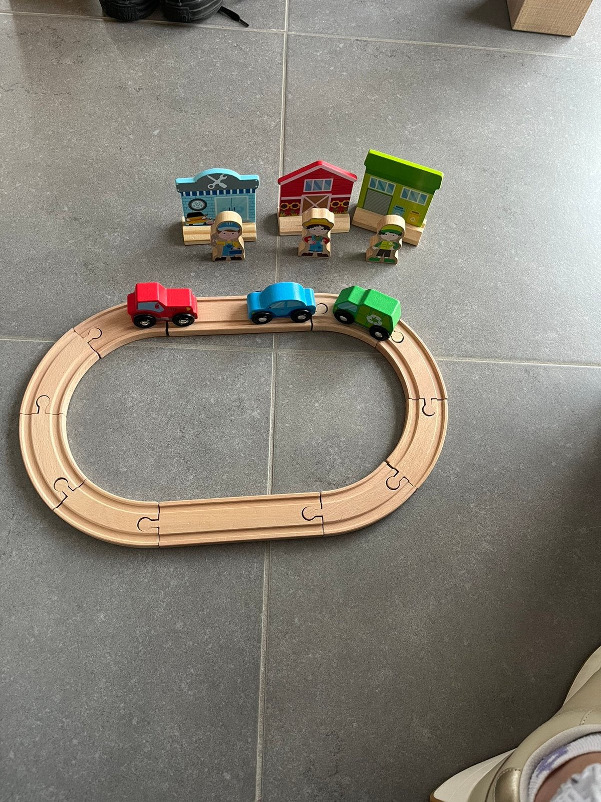 Een houten autobaan, Kinderen en Baby's, Ophalen, Zo goed als nieuw