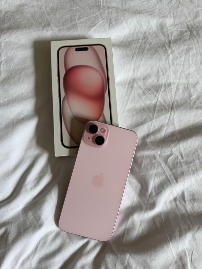Pink iphone 15 plus - 128 gb, Enlèvement, Comme neuf, 128 GB, IPhone 15