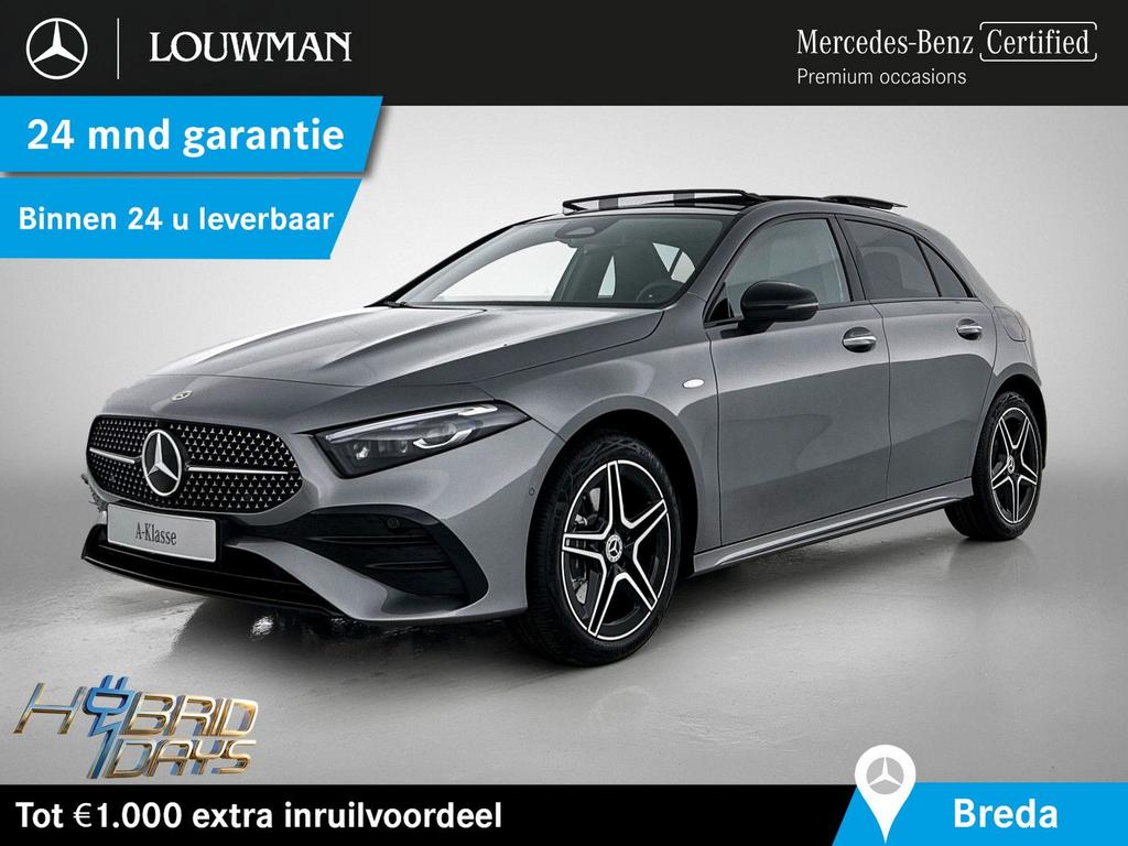 Mercedes-Benz A 250 e Business Solution AMG | Nightpakket |, Auto's, Mercedes-Benz, Zwart, 18 g/km, Berline, Hybride Elektrisch/Benzine