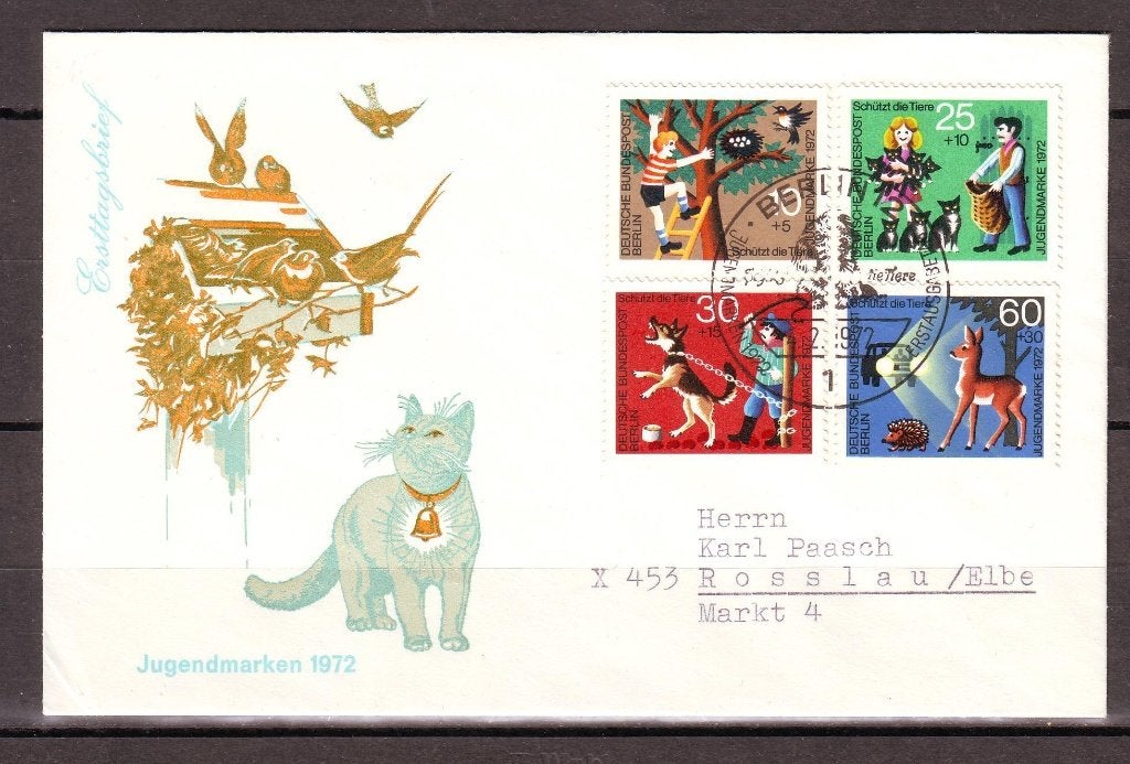 Postzegels Duitsland Berlijn (15) : diverse FDC's 2, Ophalen of Verzenden, Gestempeld