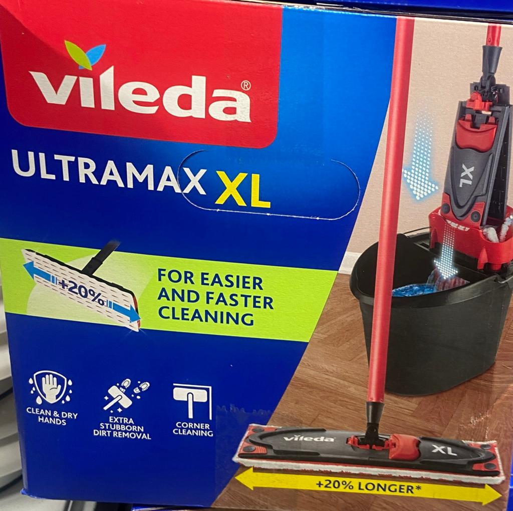 Vileda Ultramax XL dweilmop met emmer - Nieuw, Ophalen of Verzenden