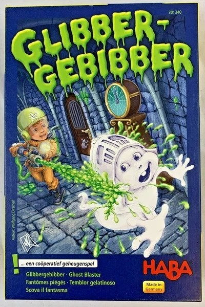 Jeu de plateau de jeu de mémoire coopératif HABA Glibber-Geb, 1 ou 2 joueurs, Envoi, Comme neuf, Haba