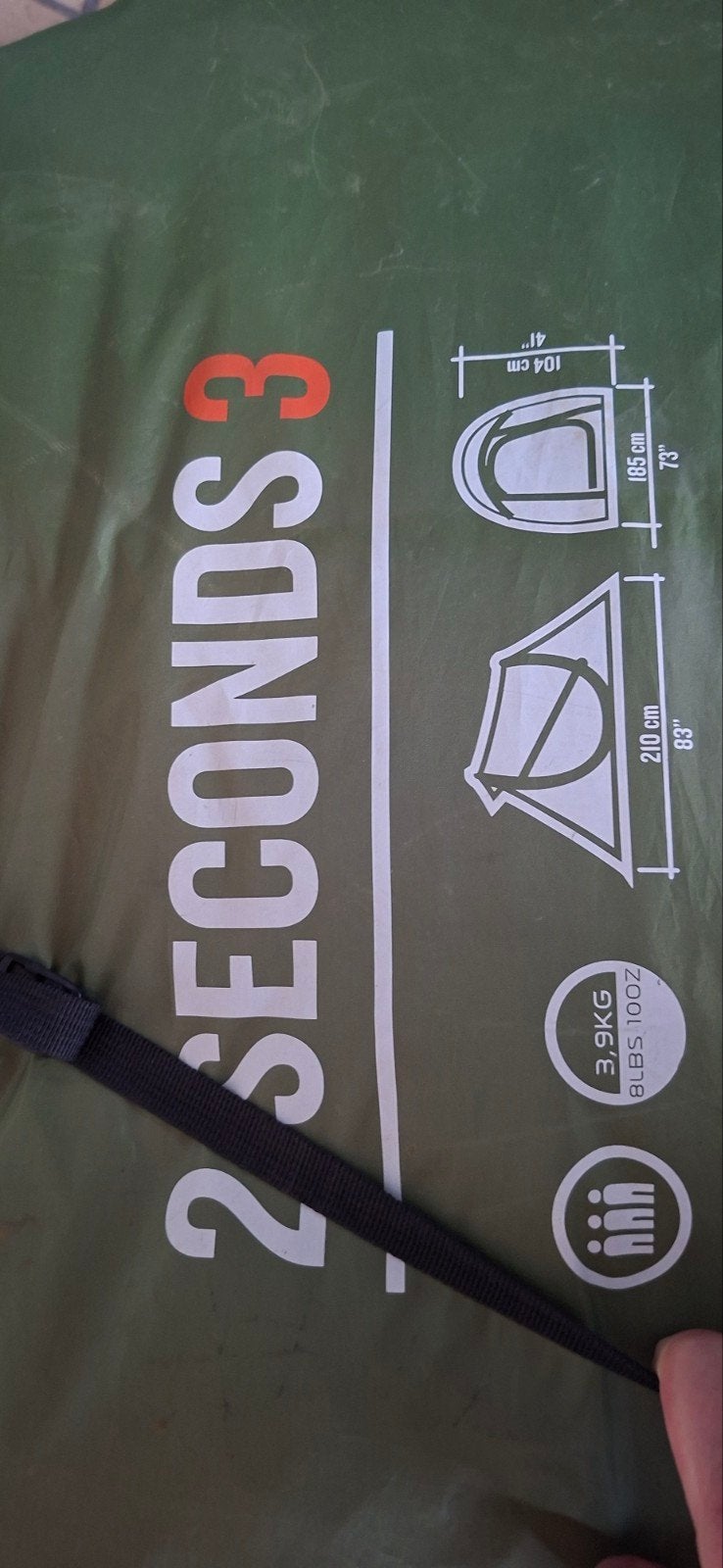 tent 3 personen ,merk quechua, Ophalen, Gebruikt, Tot en met 3