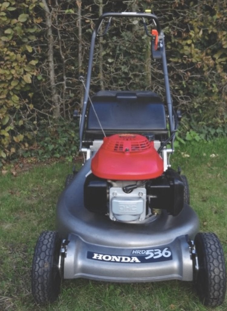Honda HRD 536 Grasmaaier te koop., Jardin & Terrasse, Honda., Tondeuse rotative, Bac de ramassage, Tondeuses à gazon à essence