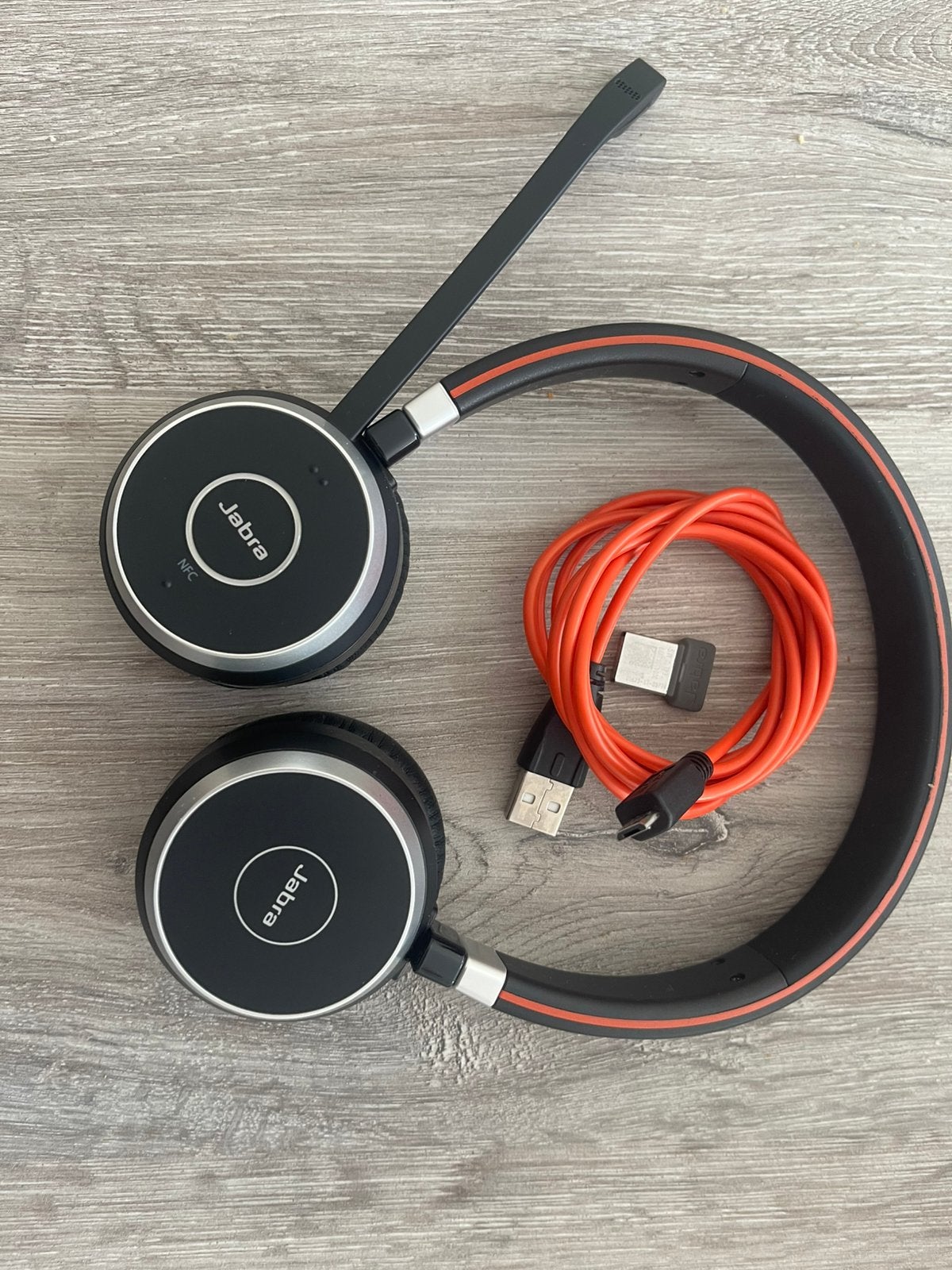 Casque sans fil Jabra Evolve 65 Stéréo – Complet, Informatique & Logiciels, Casques micro, Comme neuf, Sans fil, Enlèvement