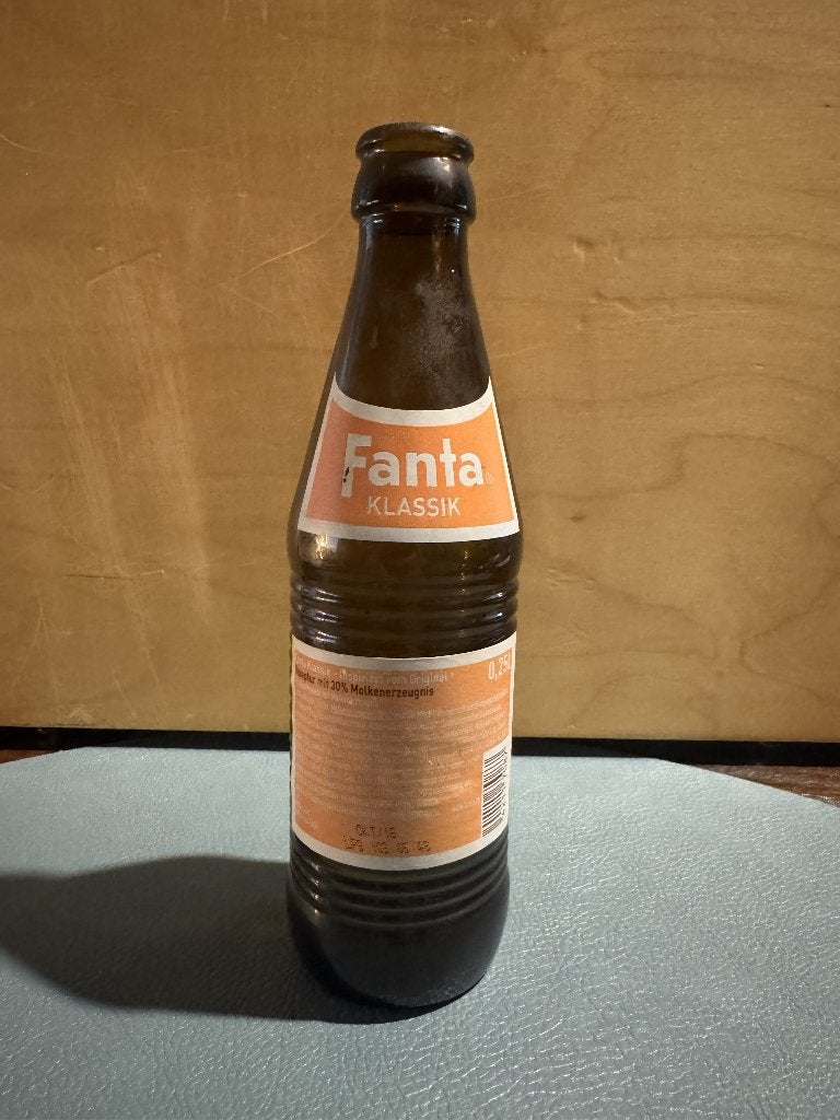 Fanta Klassik 0,25L retro fles 2015 – Coca-Cola verzamelaar, Ophalen of Verzenden, Gebruikt