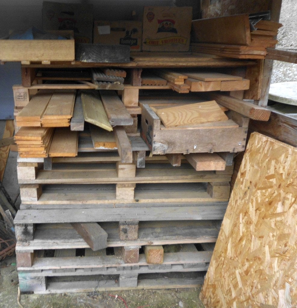 houten paletten, Ophalen, Gebruikt, Minder dan 25 mm, 200 tot 250 cm