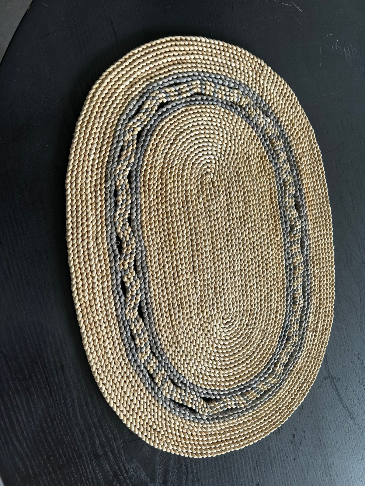 Geweven onderlegger, Huis en Inrichting, Ophalen, Placemat, Beige, Natuurlijk materiaal