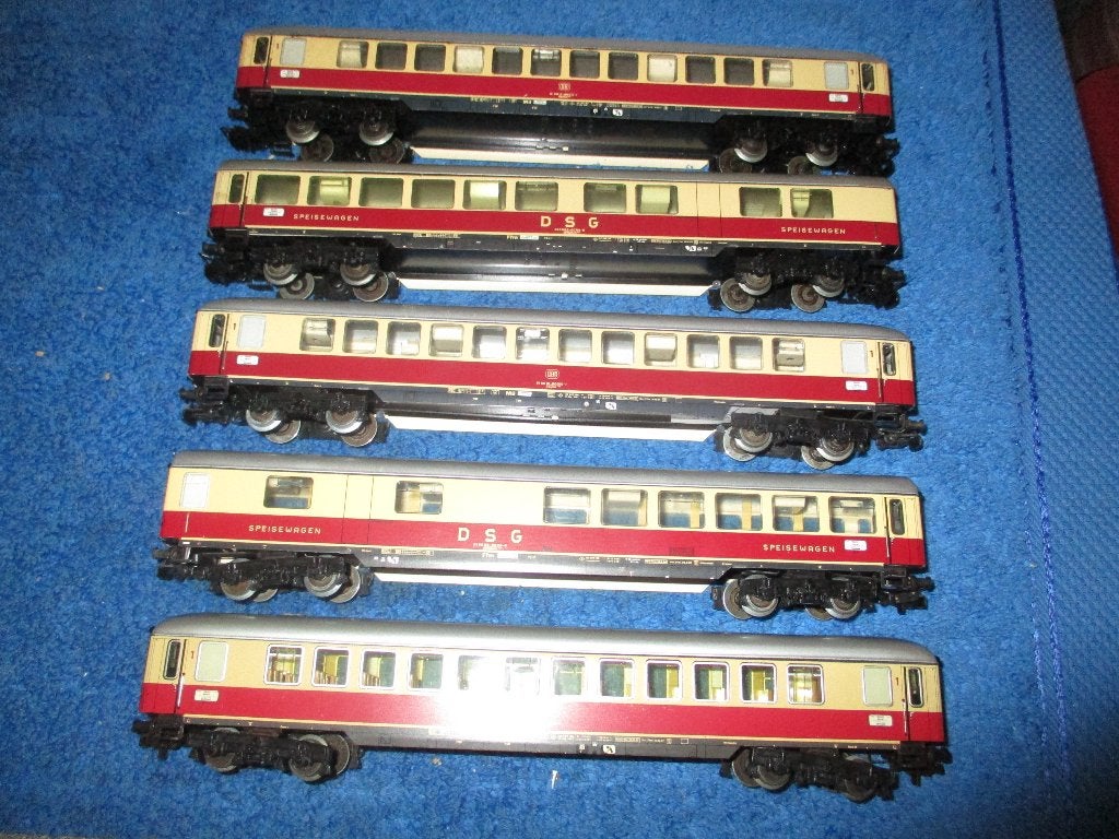 Marklin 5 Wagons TEE, Enlèvement ou Envoi, Utilisé, Wagon, Märklin